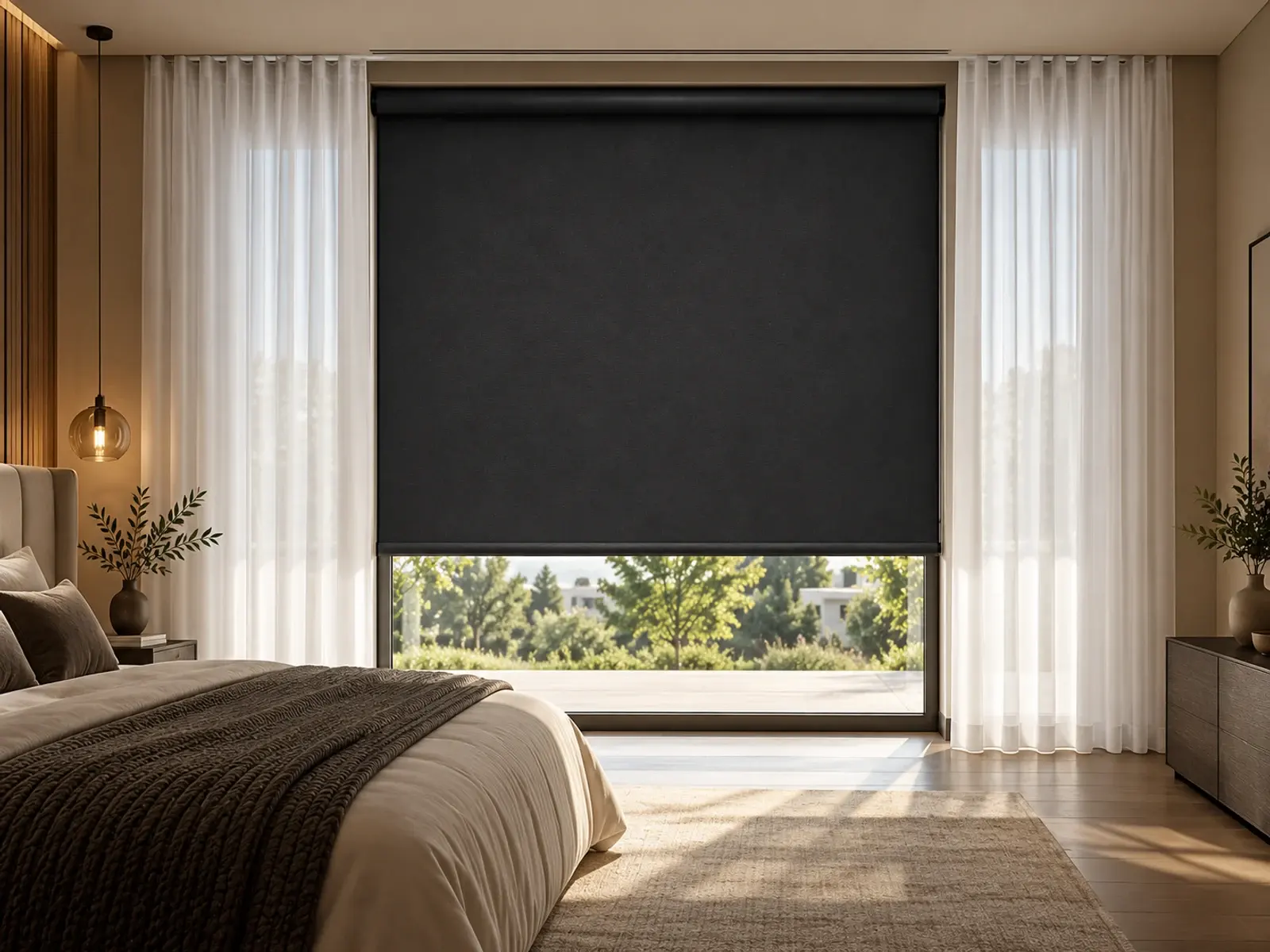 Anthracite Estor opaco · White Visillo liso